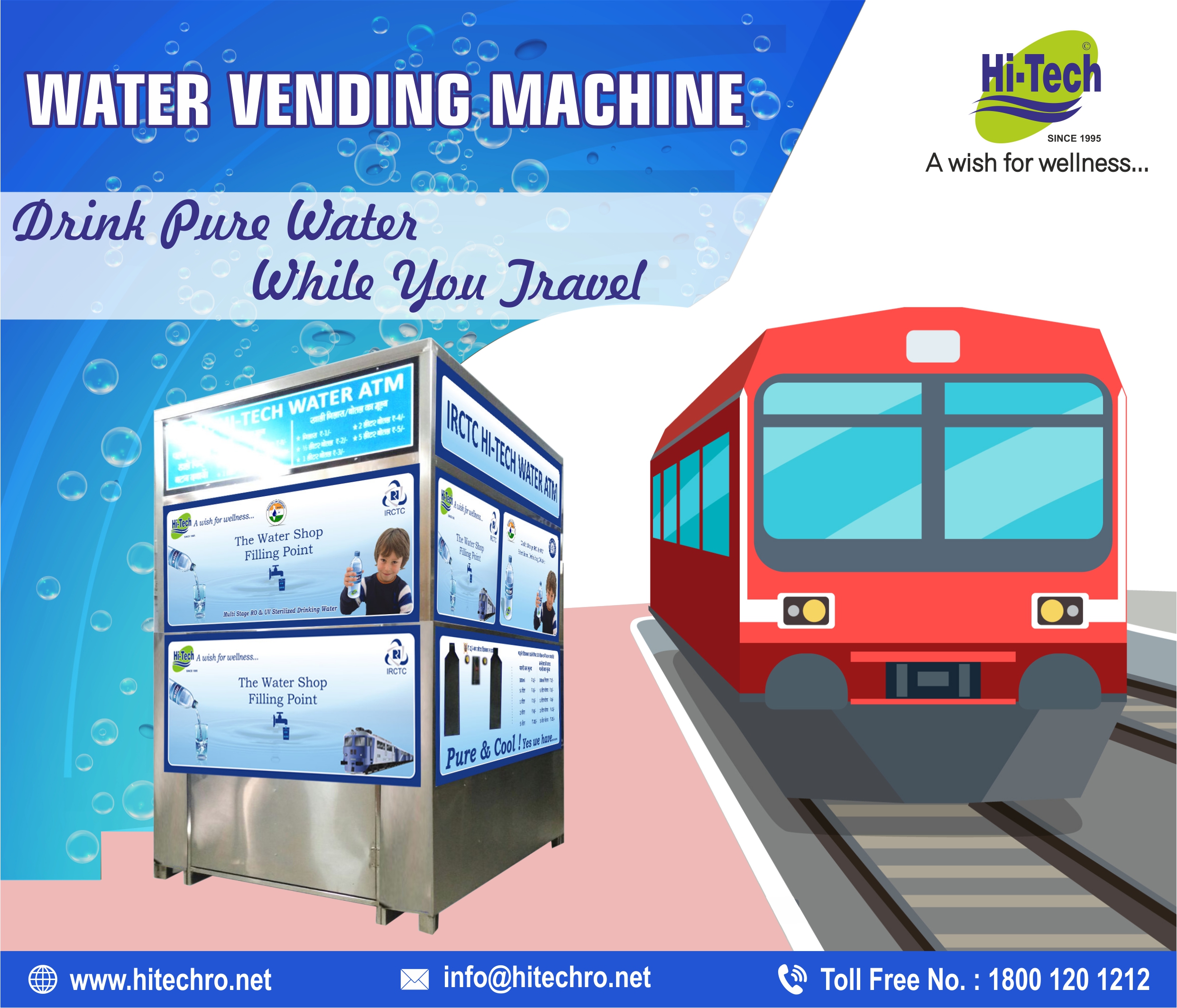 Drink Pure Water While You Travel – Water Vending Machine